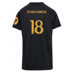 Real Madrid Aurelien Tchouameni #18 Tredje trøje Dame 2023-24 Kort ærmer